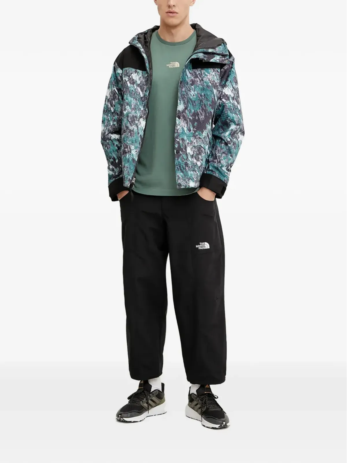 The North Face フード付きパターンジャケット - 画像2