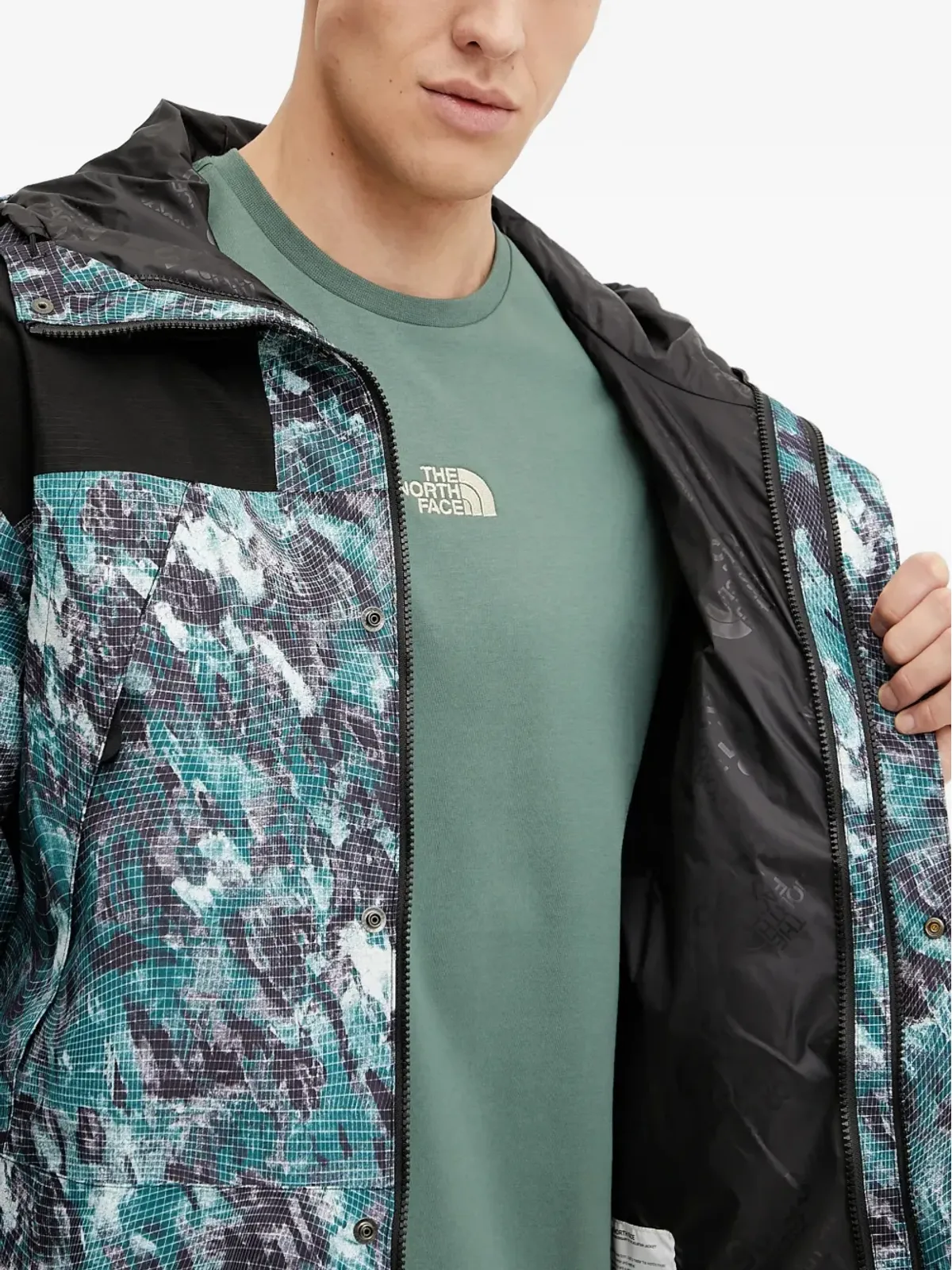The North Face フード付きパターンジャケット - 画像4
