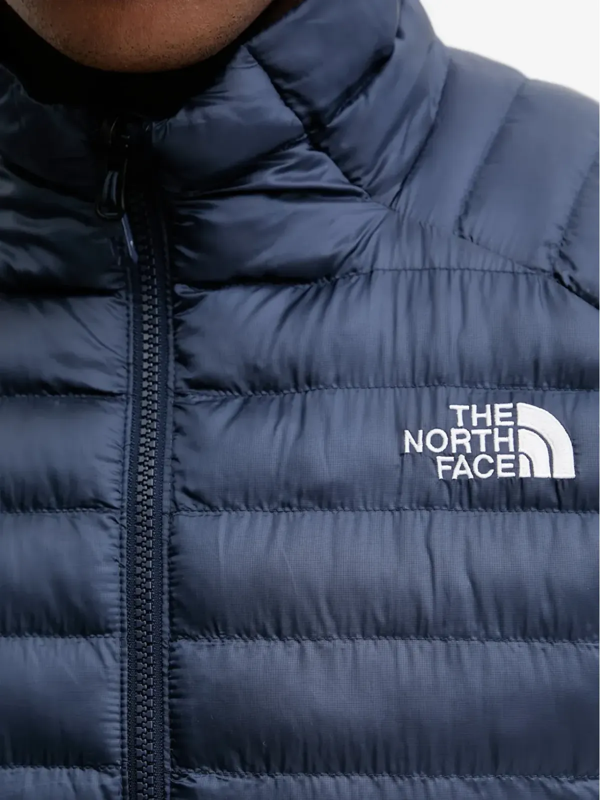 The North Face ロゴプリント キルティングジャケット ブルー - 画像5