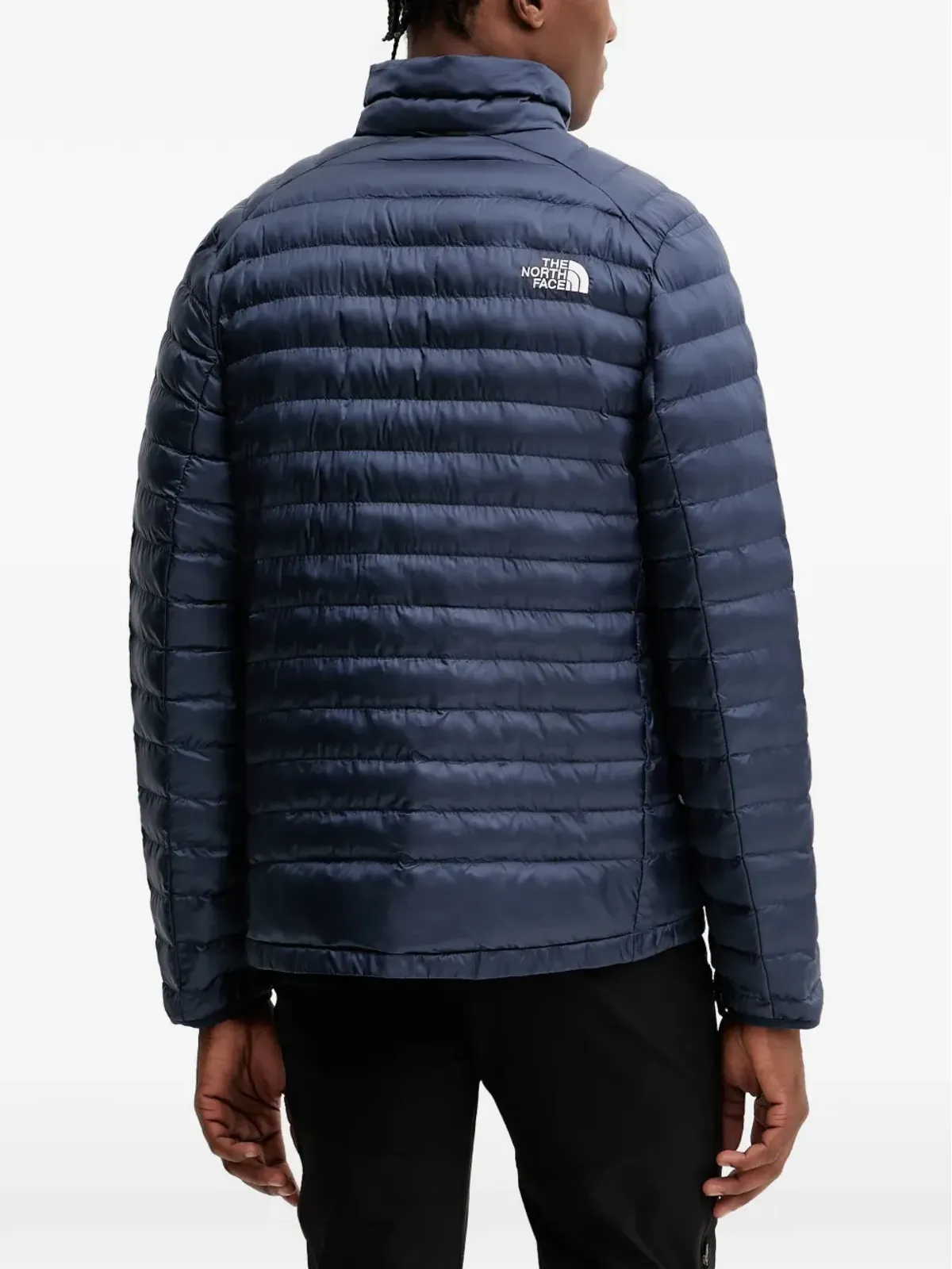 The North Face ロゴプリント キルティングジャケット ブルー - 画像3
