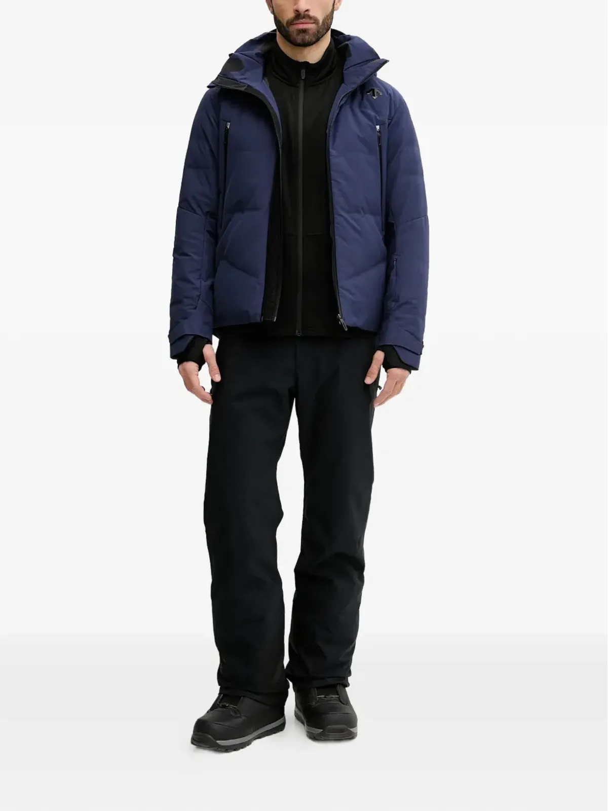 DESCENTE フード付きジップファスナー式スキージャケット - 画像2