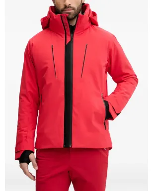 DESCENTE フード付きジップスキージャケット レッド - サムネイル1