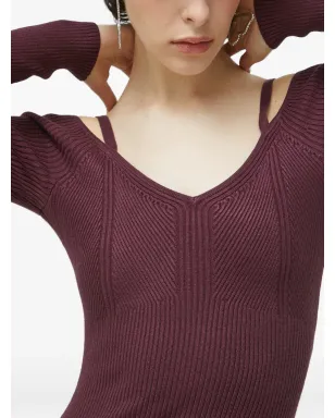 Abercrombie & Fitch Vネック ミディドレス - サムネイル4