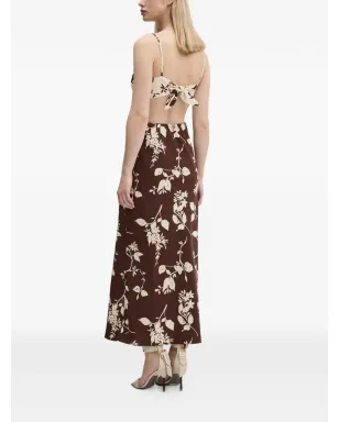 Abercrombie & Fitch カットアウト花柄ミディドレス - サムネイル2
