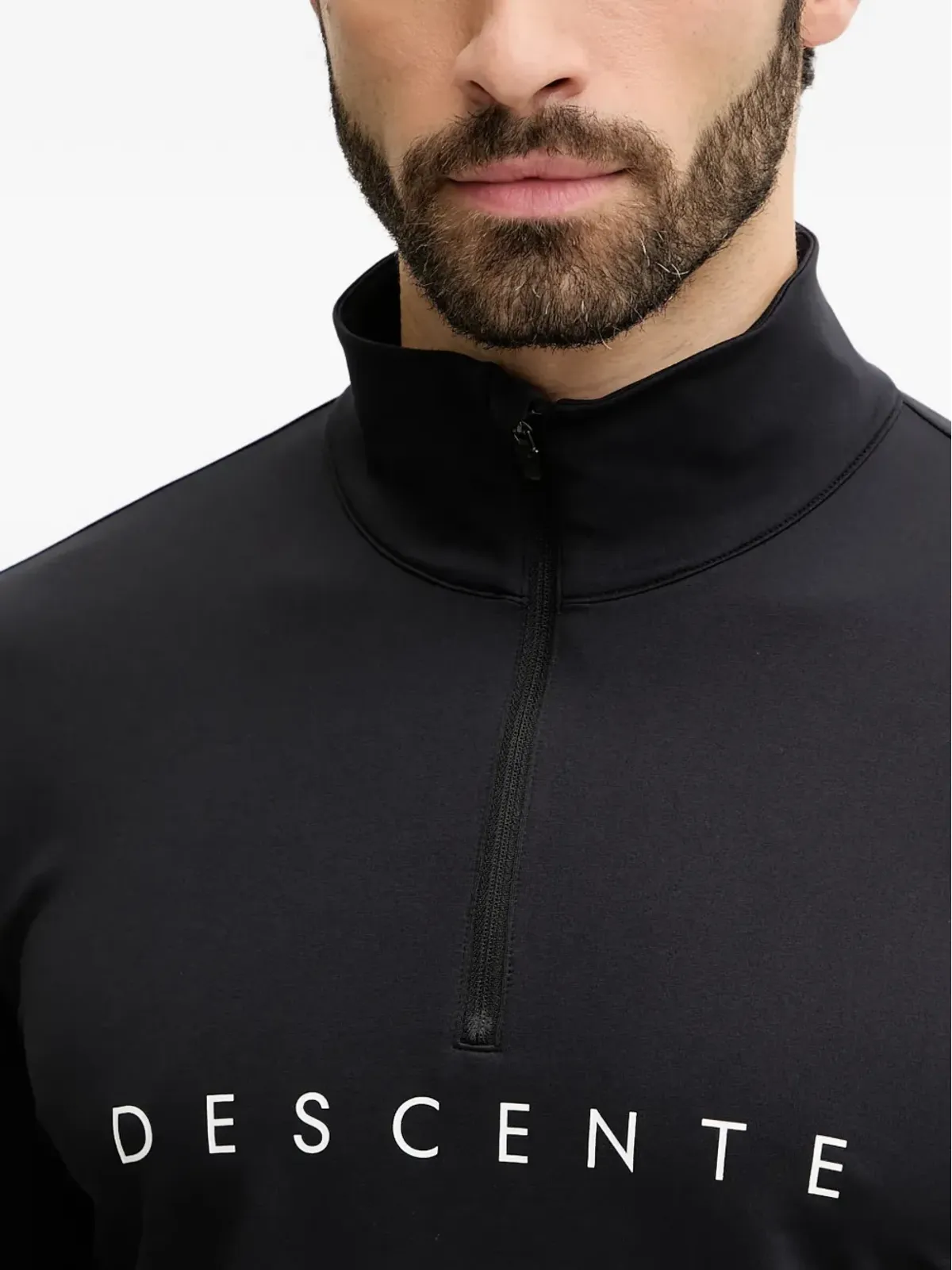 DESCENTE ジップファスナー付きハイネックスキートップ - 画像4