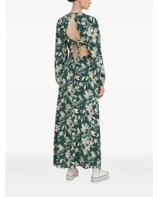 Abercrombie & Fitch 花柄プリントのカットアウトマキシドレス - グリーン - サムネイル3