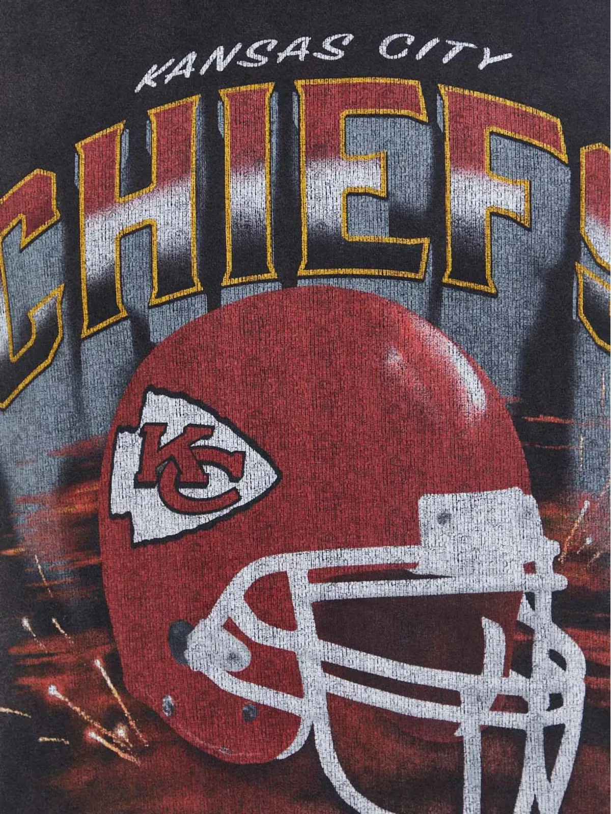 Abercrombie & Fitch Kansas Chiefs グラフィックプリント セーター（グレー） - 画像5