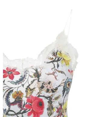 Roberto Cavalli レース花柄シルクマキシドレス - サムネイル3