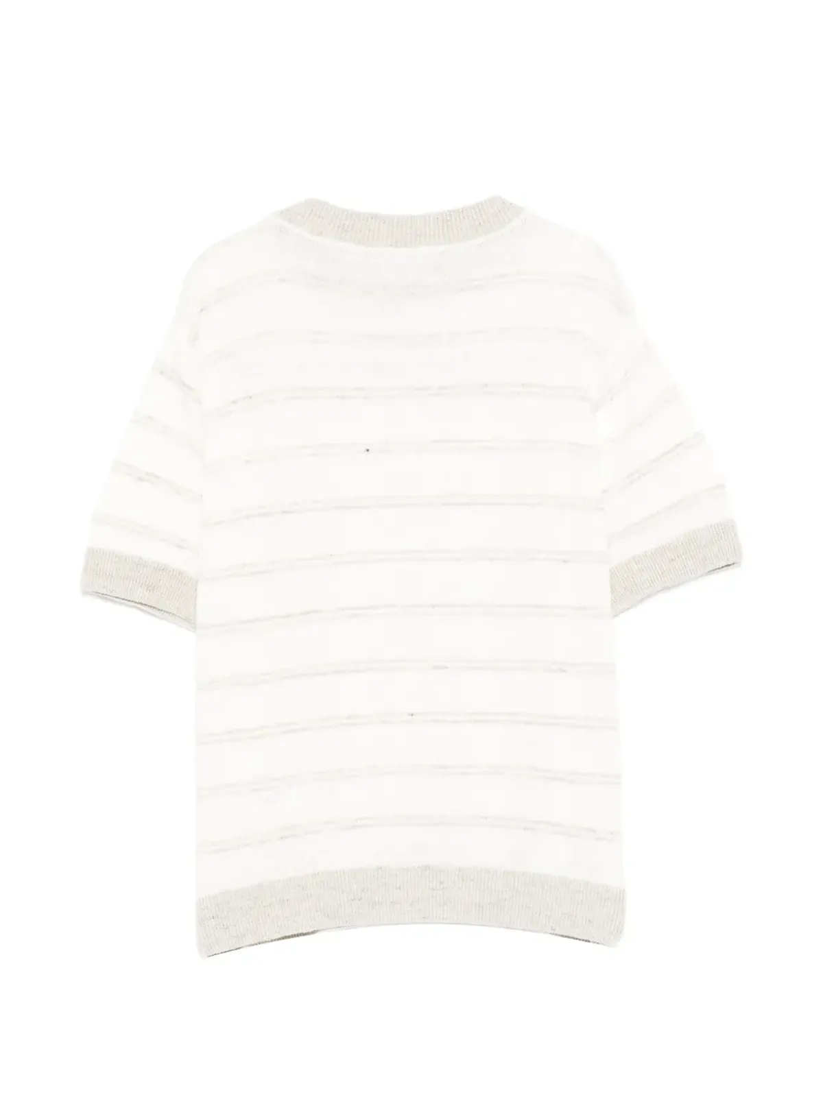 Eleventy Kids ストライプ柄クルーネックTシャツ - ホワイト - 画像2