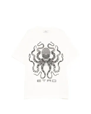 ETRO KIDS オクトパスプリントTシャツ - Neutrals - サムネイル1