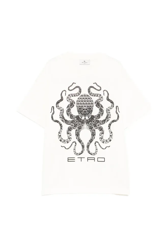 ETRO KIDS ETRO KIDS オクトパスプリントTシャツ - Neutralsの商品画像
