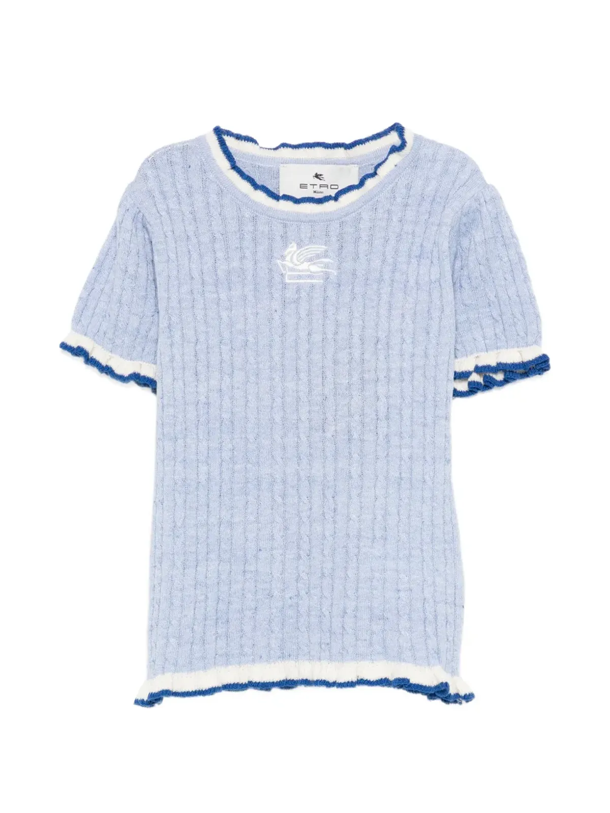 ETRO KIDS ロゴ刺繍Tシャツ - 画像1