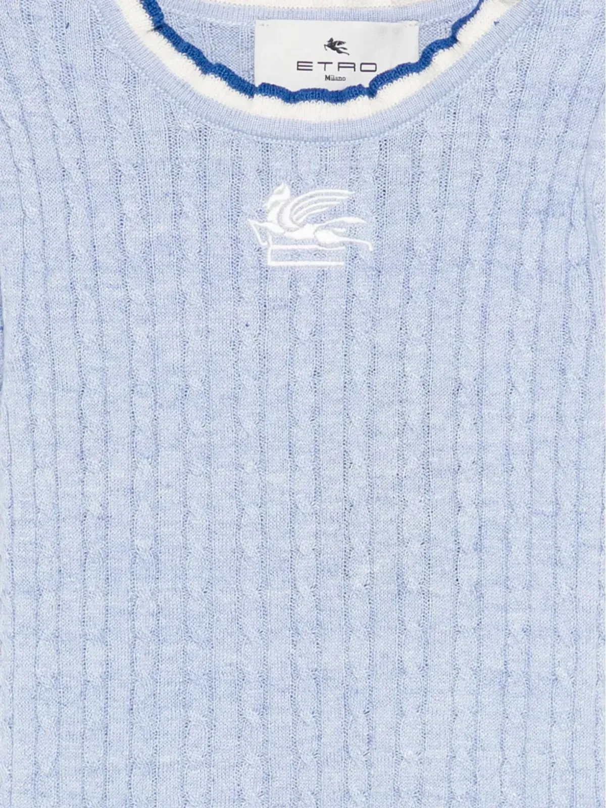 ETRO KIDS ロゴ刺繍Tシャツ - 画像3