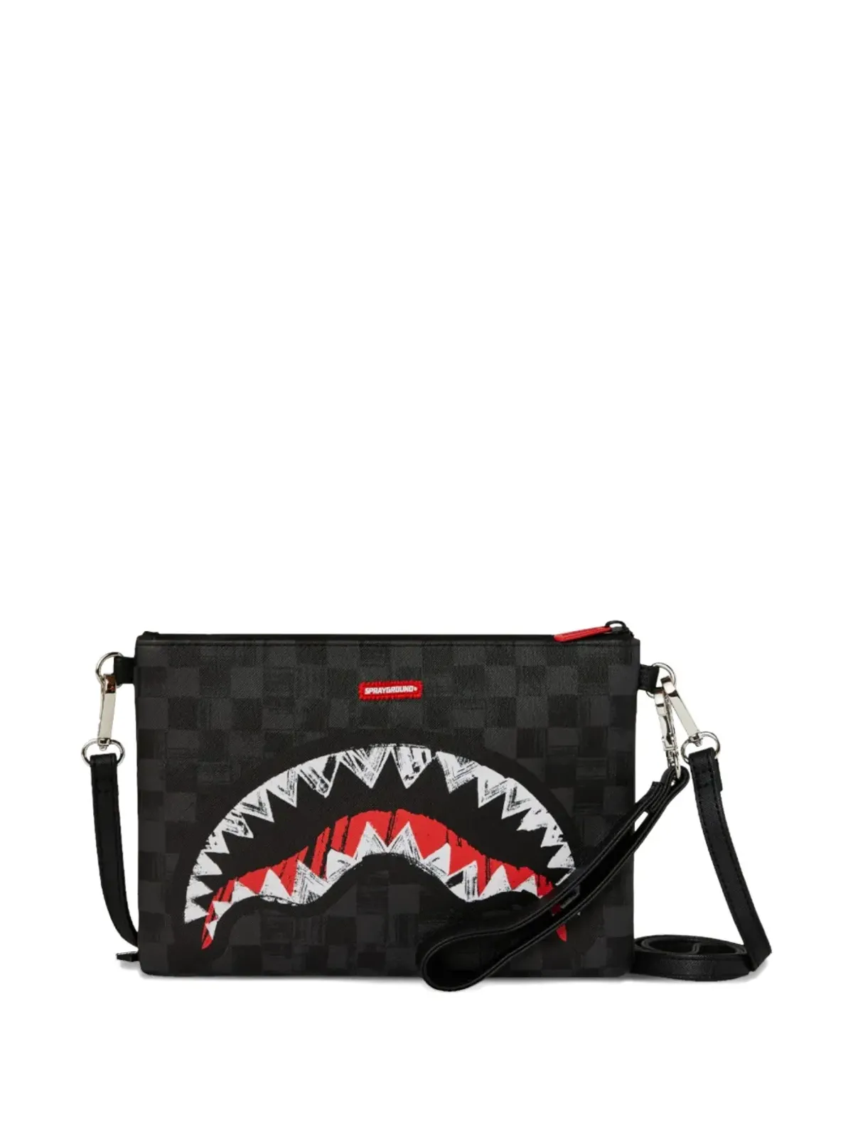 Sprayground チェック柄ロゴディテール クラッチバッグ - 画像5