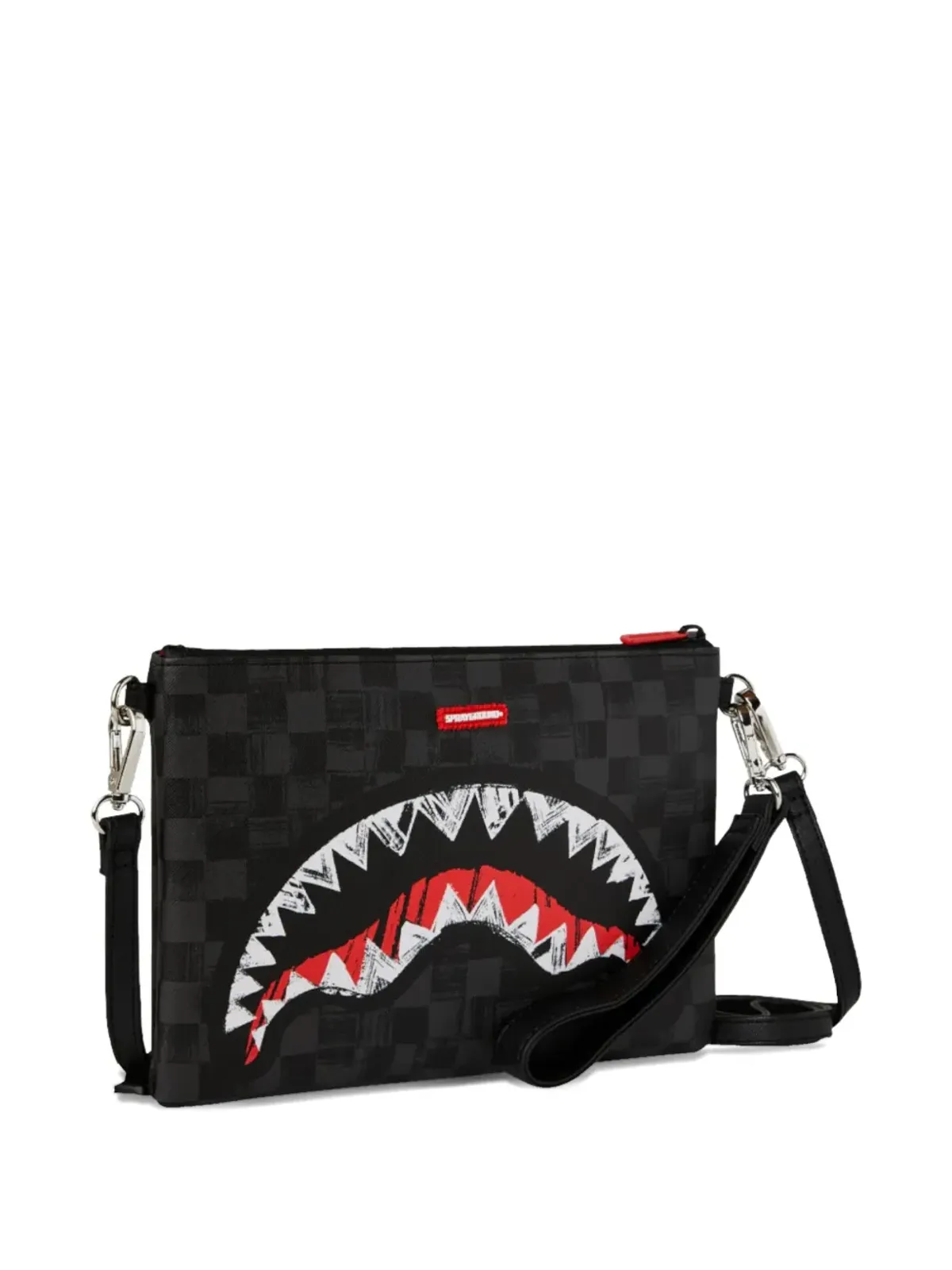Sprayground チェック柄ロゴディテール クラッチバッグ - 画像3
