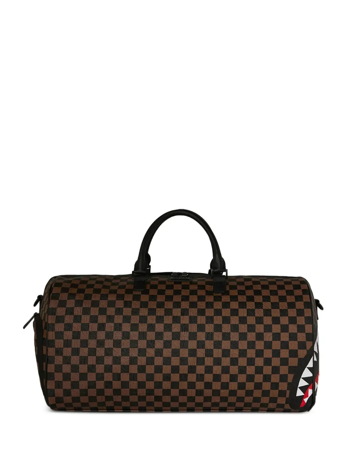 Sprayground チェック柄トップハンドルダッフルバッグ - 画像1