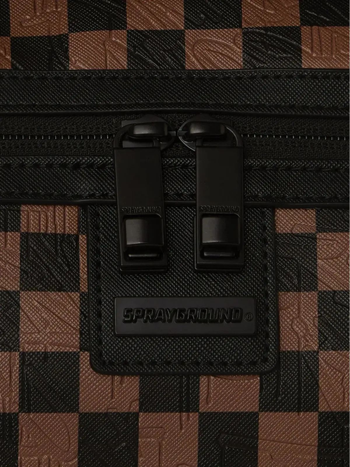 Sprayground チェック柄トップハンドルダッフルバッグ - 画像5