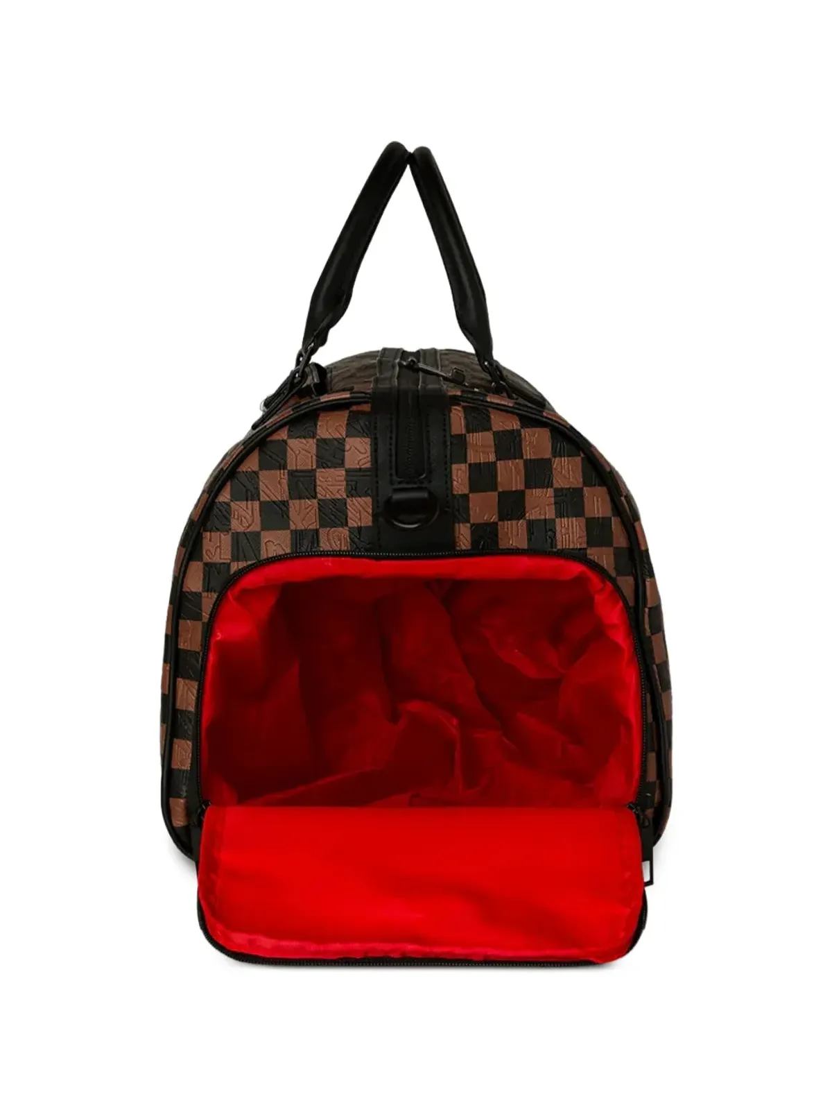 Sprayground チェック柄トップハンドルダッフルバッグ - 画像3