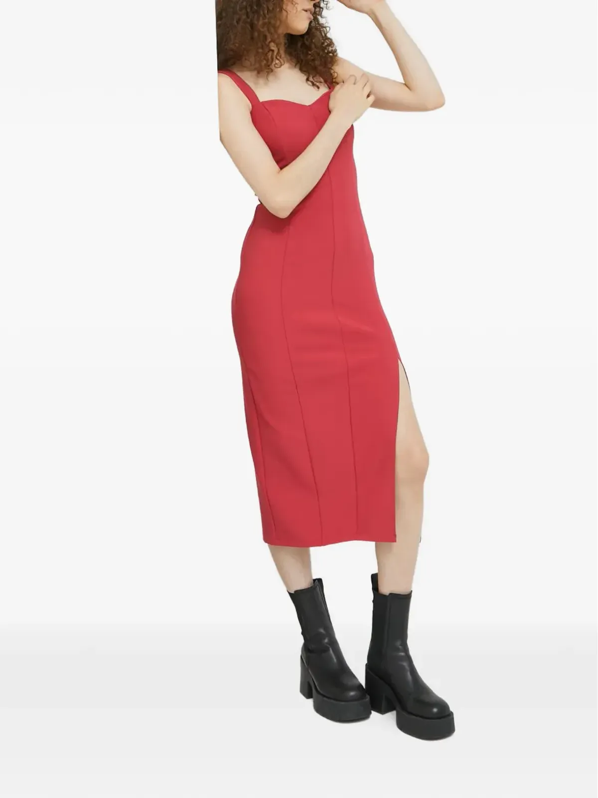 Abercrombie & Fitch サイドスリット入りミディドレス - 画像2