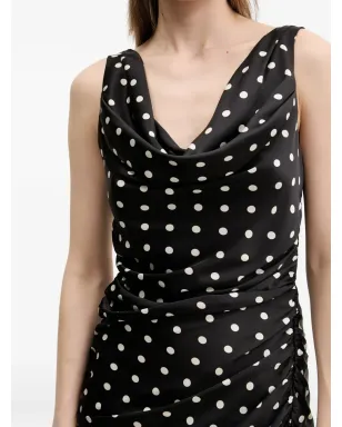 Abercrombie & Fitch ドット柄スプリットミディドレス - サムネイル5