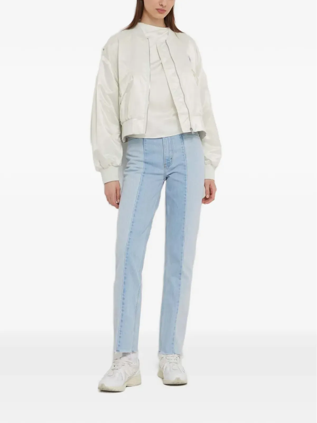 Abercrombie & Fitch パネルフレイドジーンズ - 画像2