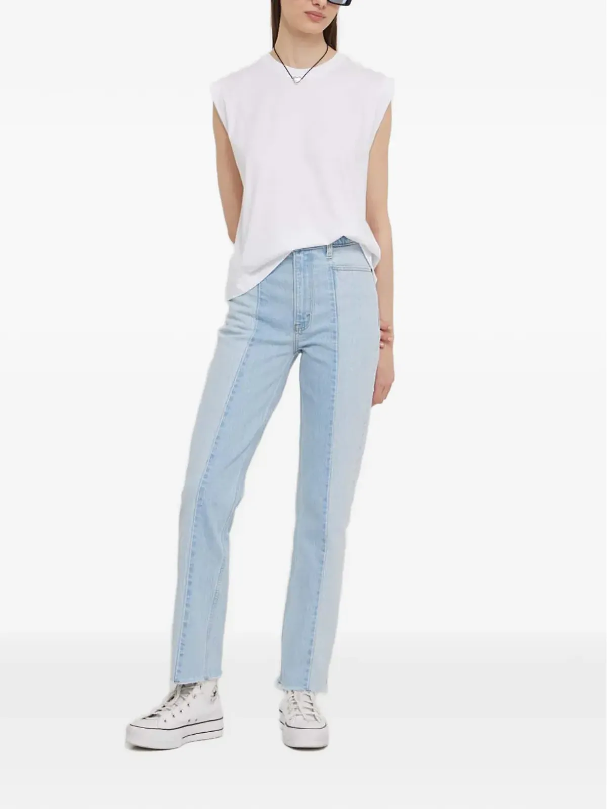 Abercrombie & Fitch パネルフレイドジーンズ - 画像3