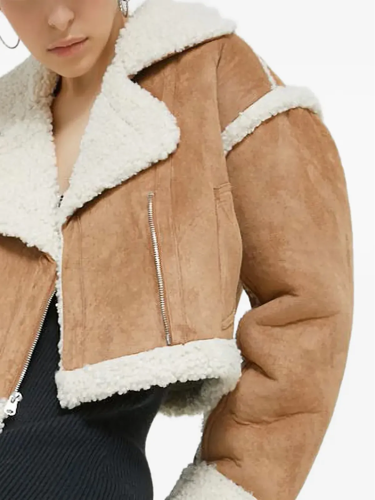 Abercrombie & Fitch ショートジャケット ブラウン - 画像4