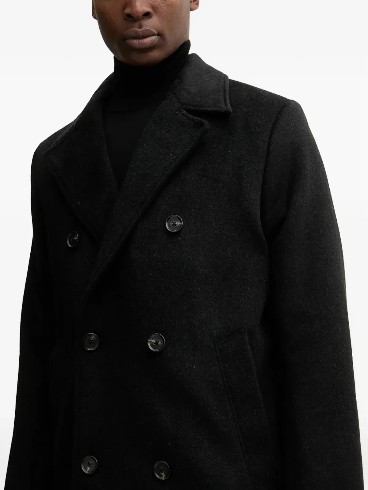 Abercrombie & Fitch 長袖ダブルブレストコート - 画像4