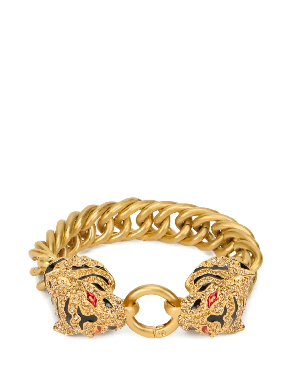 Roberto Cavalli Roar タイガーヘッド チェーン ブレスレット - ゴールド - 画像2