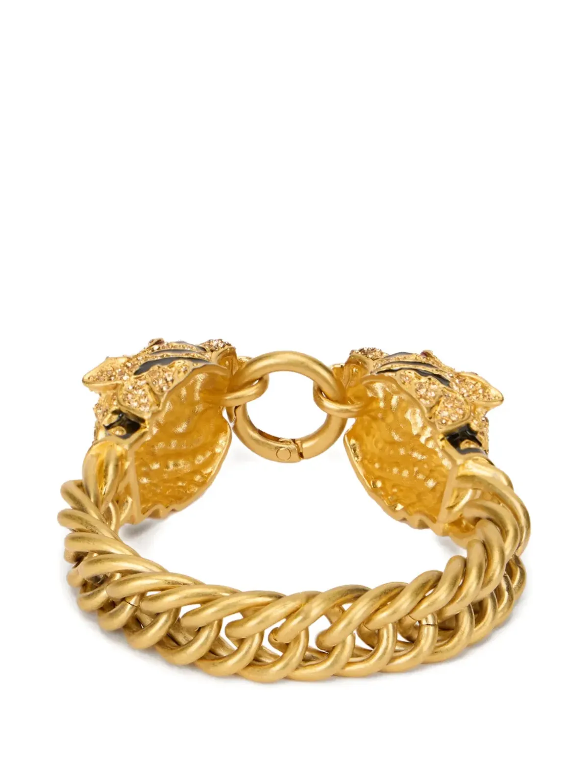 Roberto Cavalli Roar タイガーヘッド チェーン ブレスレット - ゴールド - 画像3