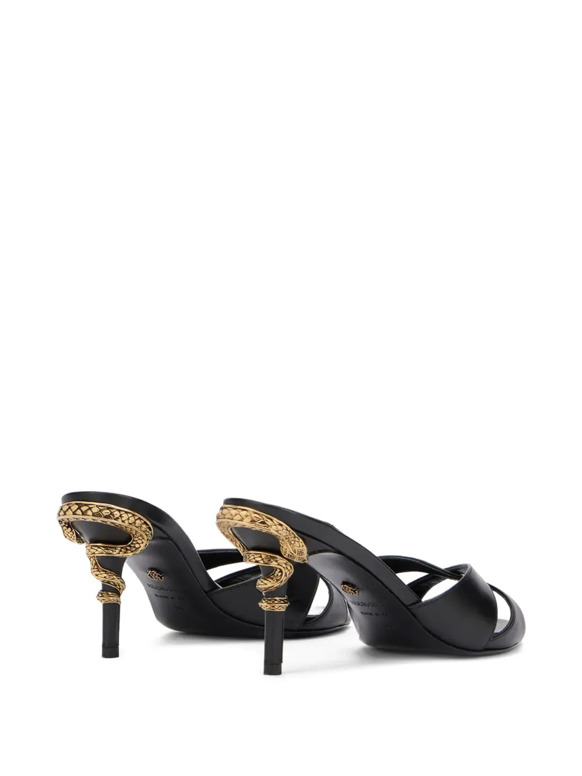 Roberto Cavalli Serpentineサンダル - Black - 画像3