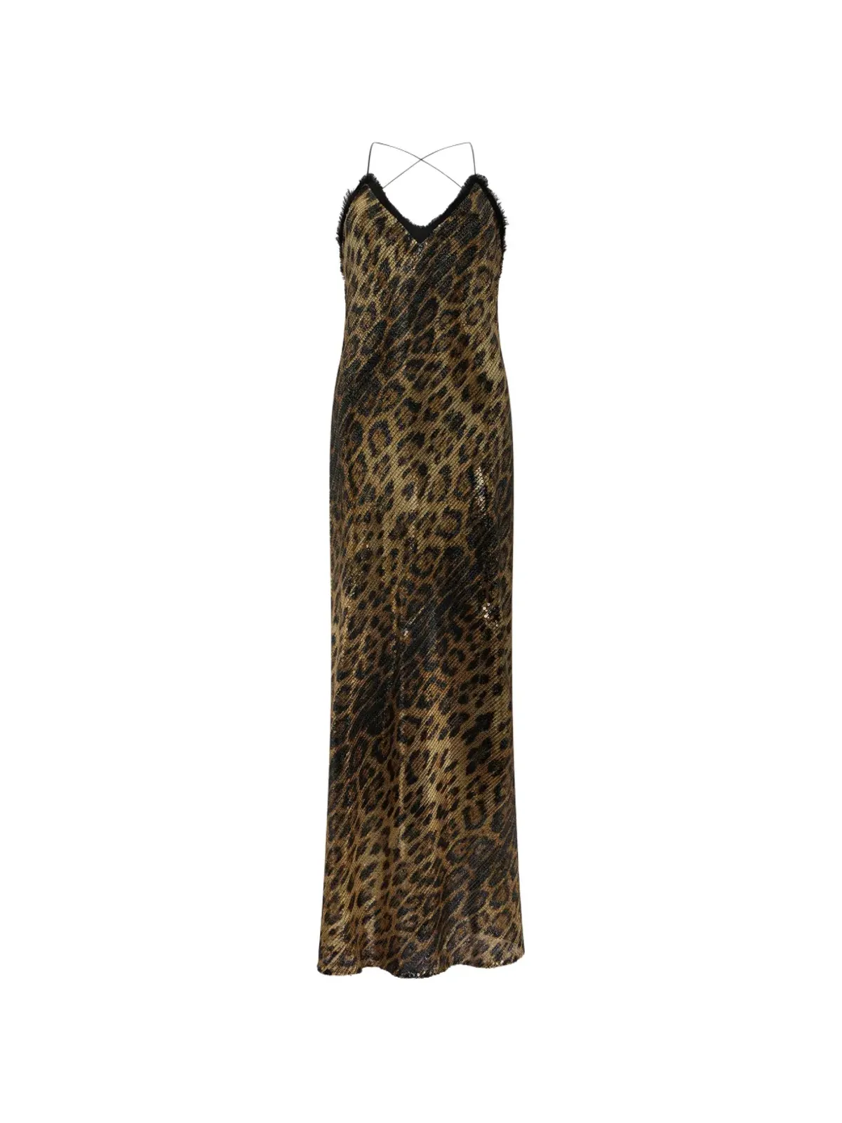 Roberto Cavalli ジャガー柄エンベリッシュド マキシドレス - 画像1
