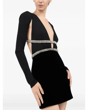Roberto Cavalli 装飾付きVネックミニドレス - サムネイル5