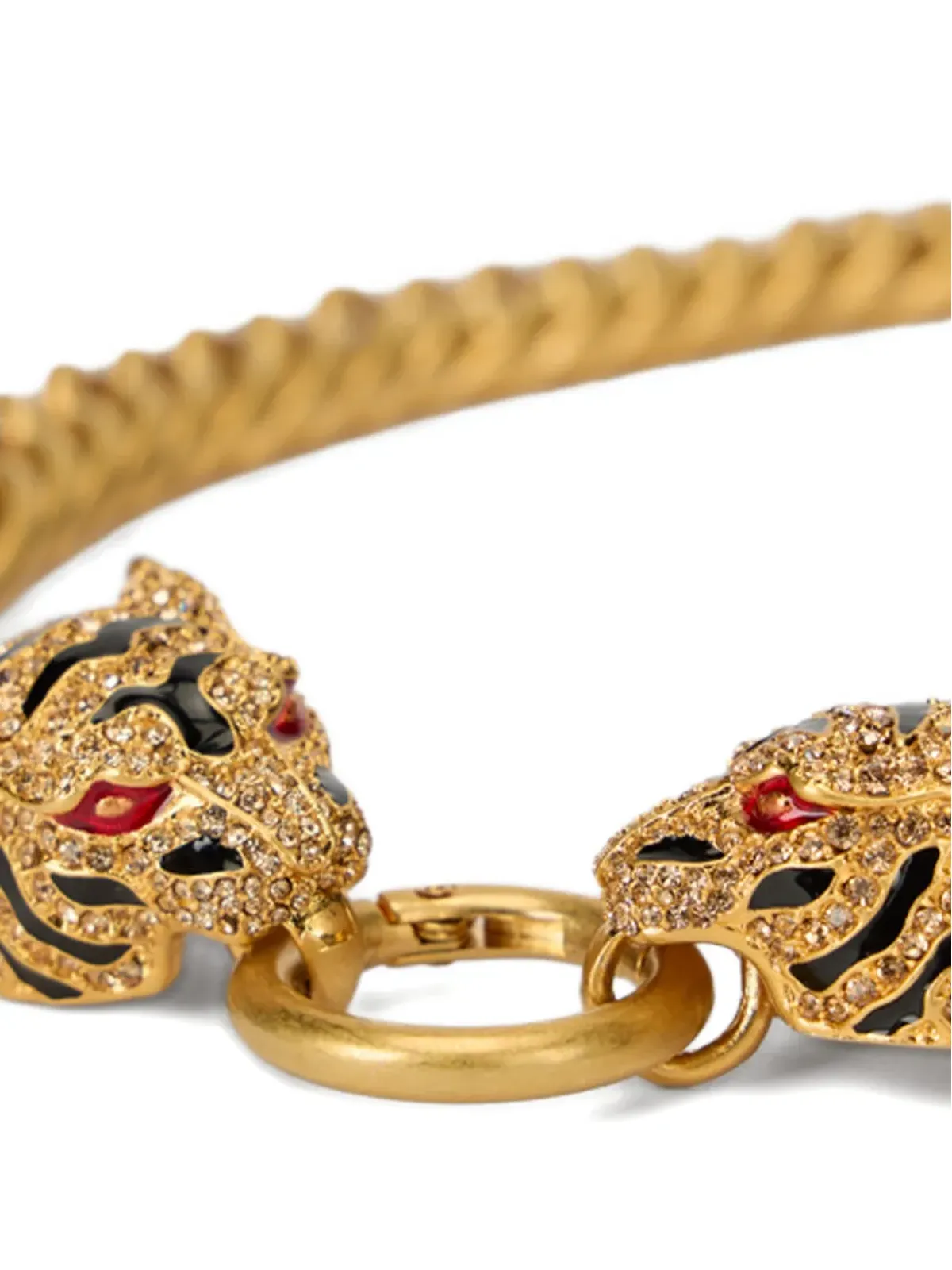 Roberto Cavalli ロアー タイガーヘッド チェーンネックレス - 画像5