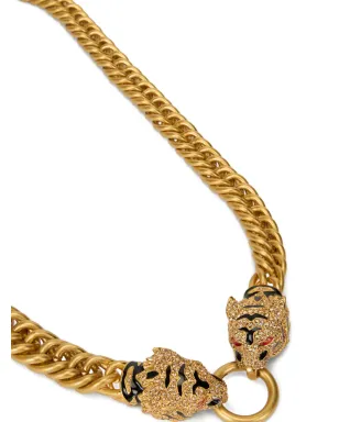 Roberto Cavalli ロアー タイガーヘッド チェーンネックレス - サムネイル4