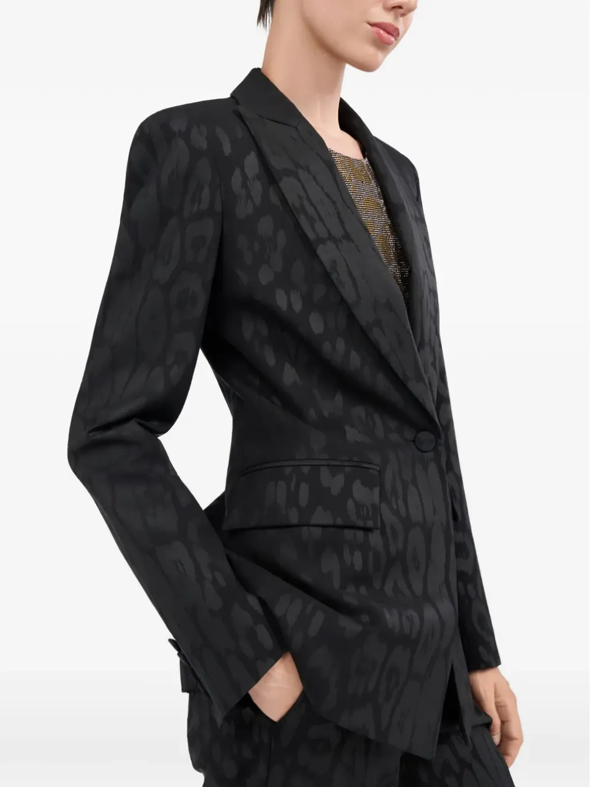 Roberto Cavalli アニマルプリント シングルブレスト ジャケット - 画像5