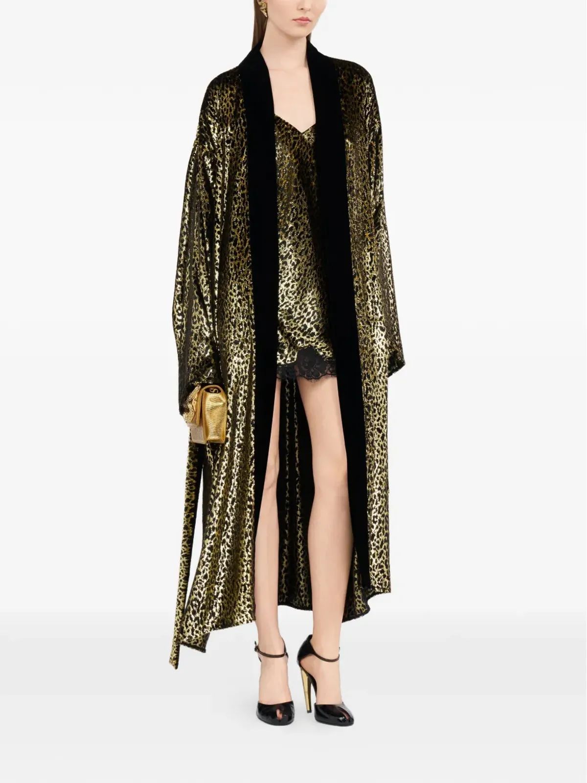 Roberto Cavalli フィル・クーペ・レオパード柄コート - 画像2