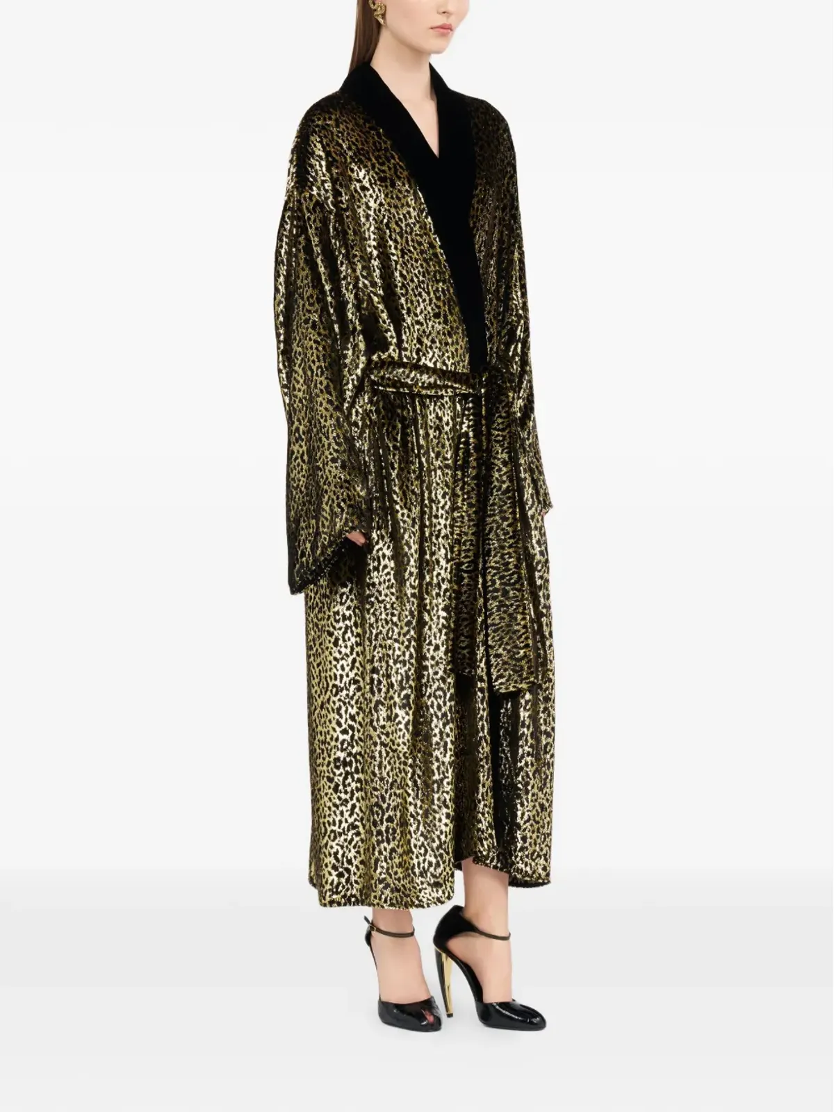 Roberto Cavalli フィル・クーペ・レオパード柄コート - 画像3