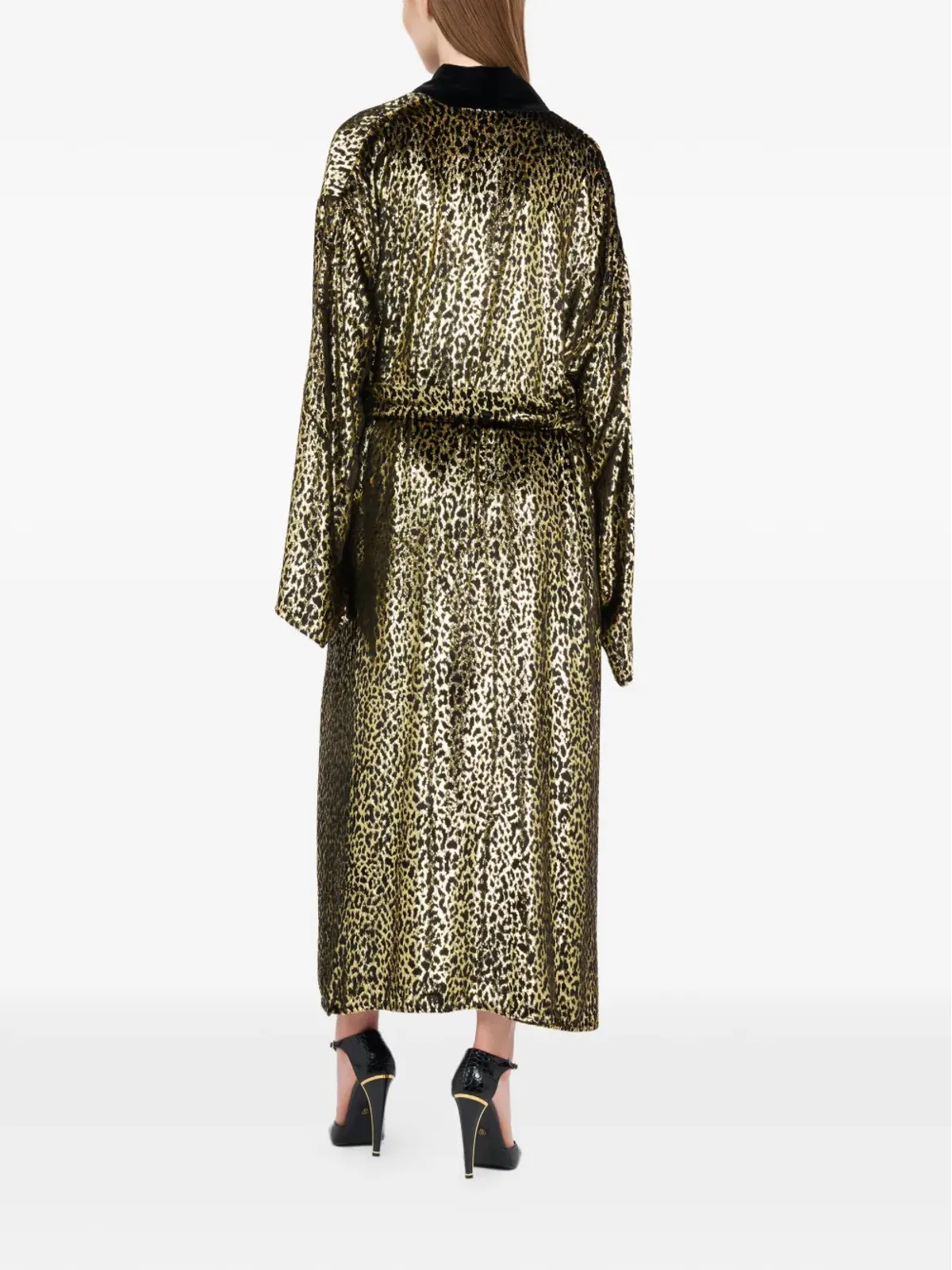 Roberto Cavalli フィル・クーペ・レオパード柄コート - 画像4