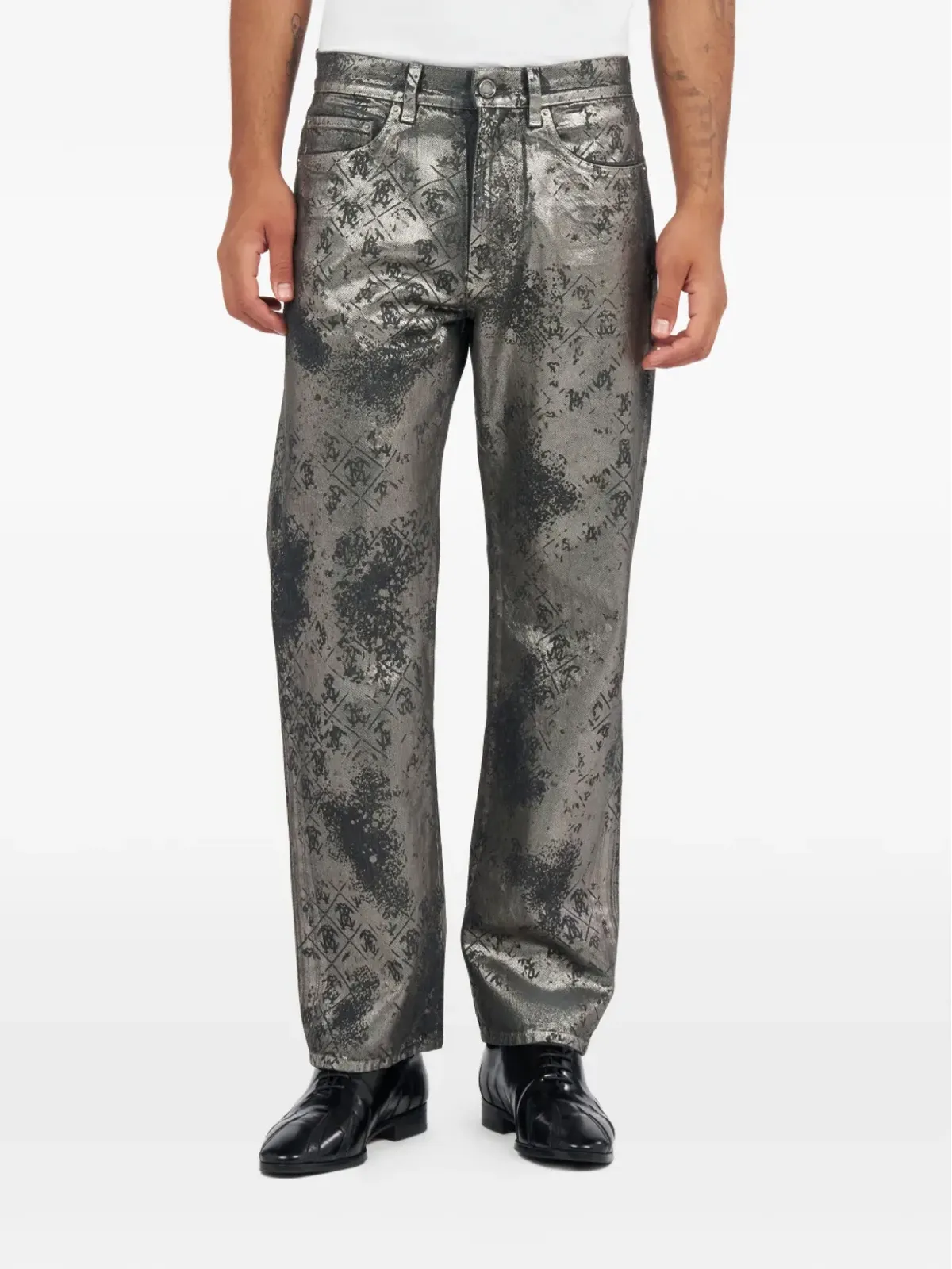 Roberto Cavalli ロベルトカヴァッリ モノグラムプリントパンツ - 画像3