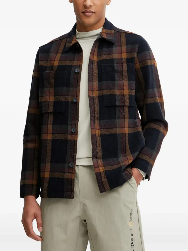 Fjällräven Fjällräven チェック柄ツーポケットシャツジャケットの商品画像
