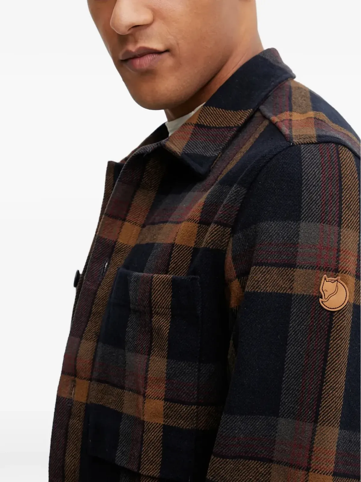Fjällräven チェック柄ツーポケットシャツジャケット - 画像4