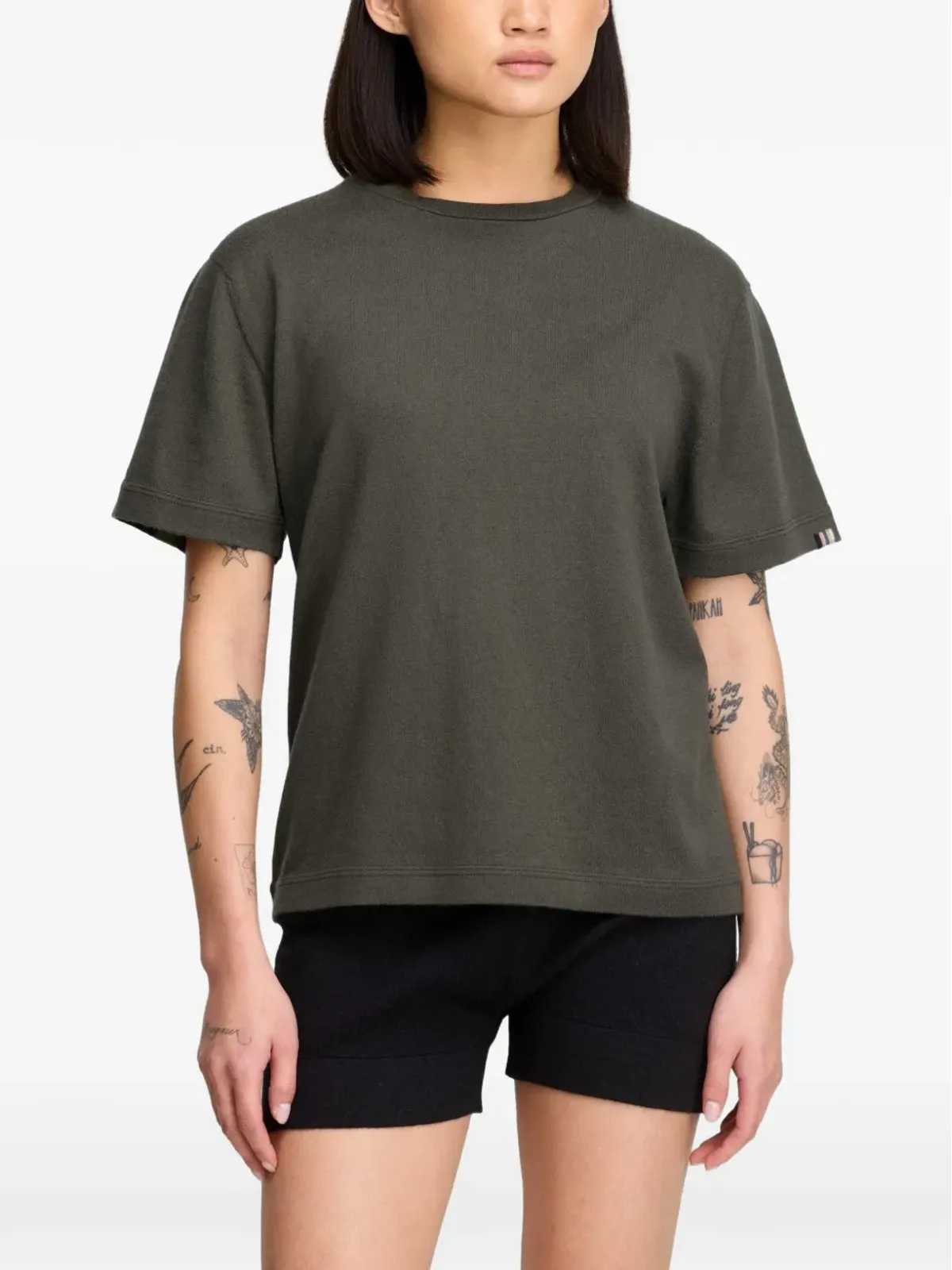 extreme cashmere Cuba 半袖Tシャツ（グリーン） - 画像1