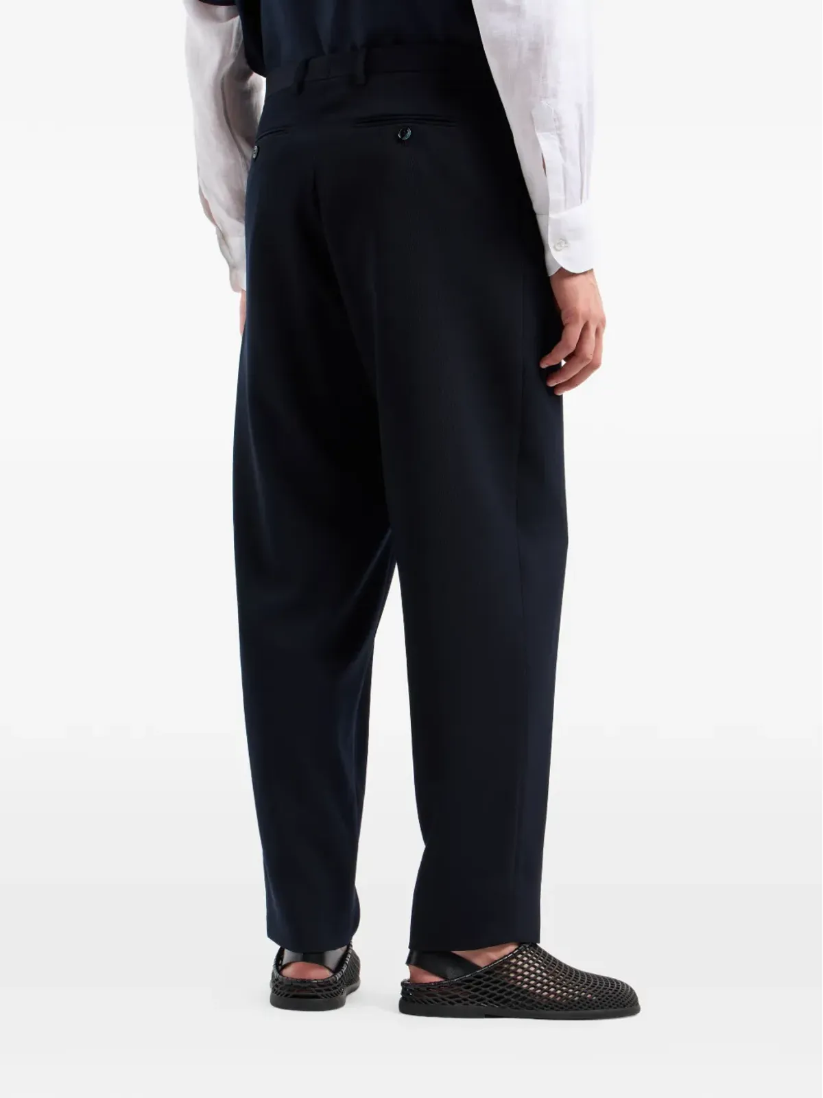 Giorgio Armani バックポケット付きテーラードパンツ - 画像4