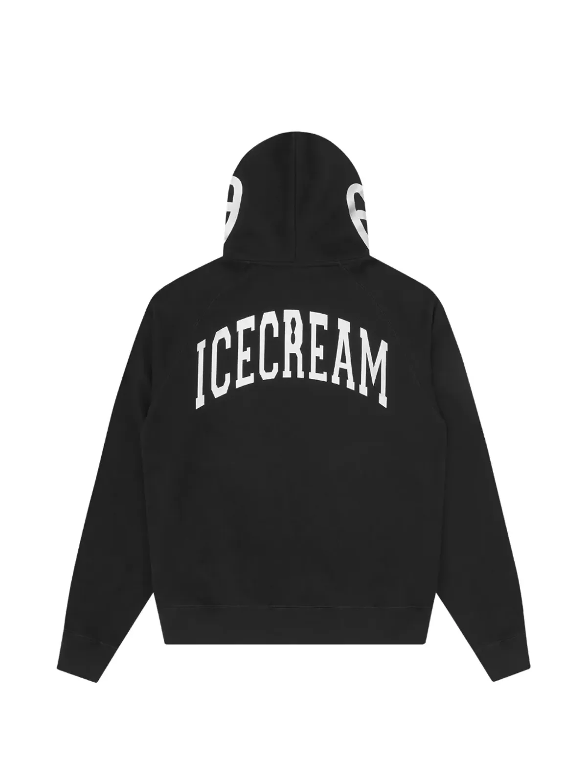 ICECREAM ロングスリーブジップフーディ - ブラック - 画像2