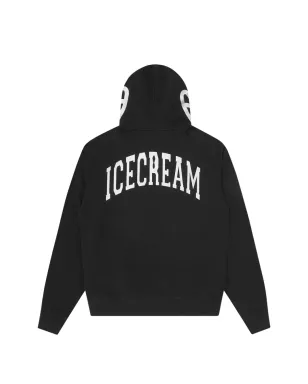 ICECREAM ロングスリーブジップフーディ - ブラック - サムネイル2