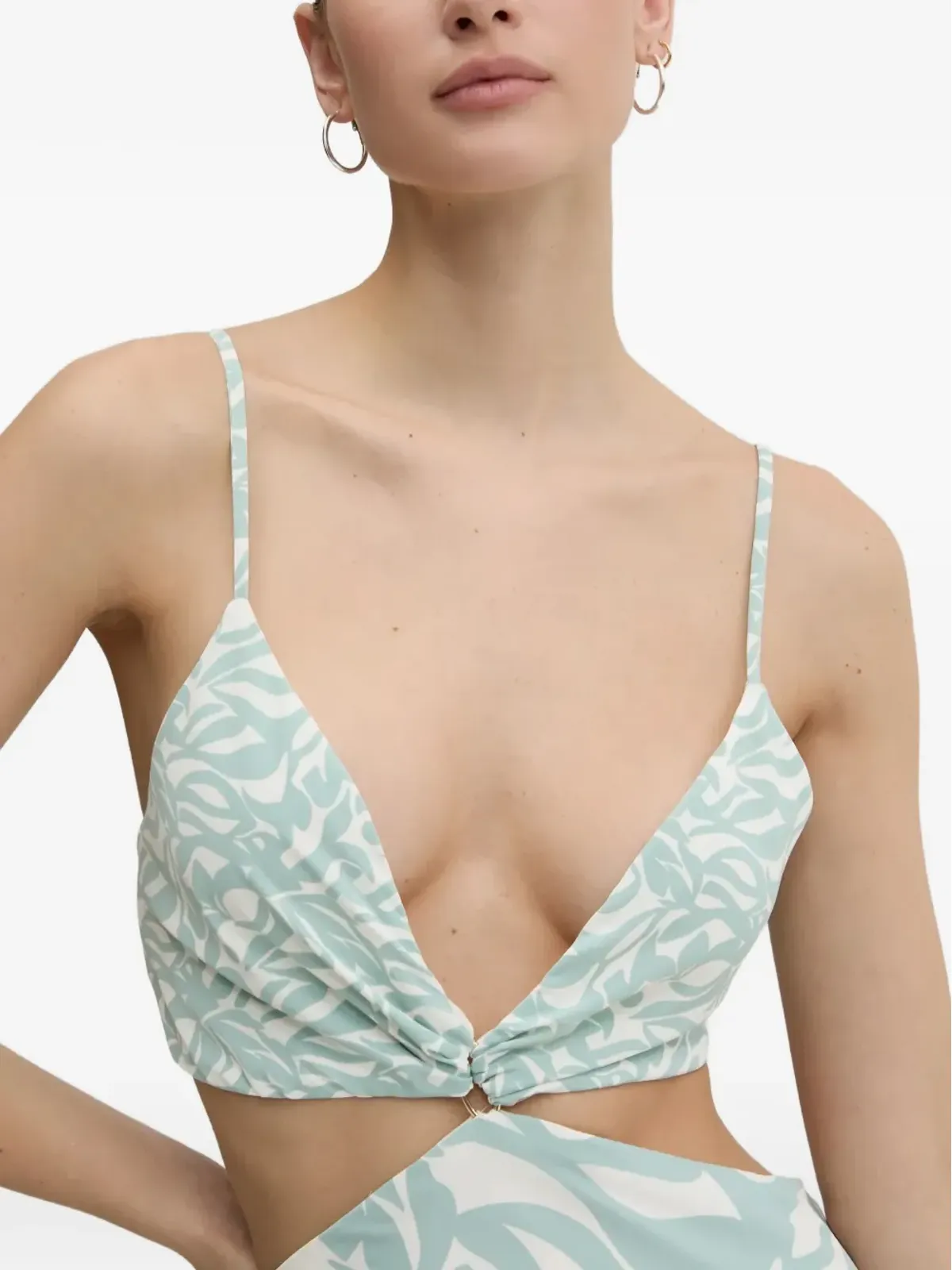 Abercrombie & Fitch カットアウト花柄プリントマキシドレス - 画像5