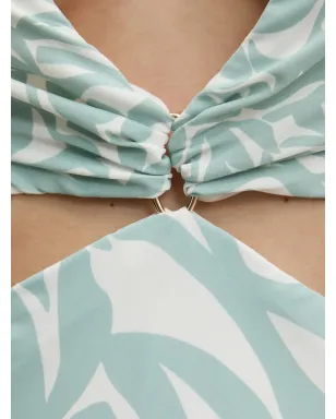 Abercrombie & Fitch カットアウト花柄プリントマキシドレス - サムネイル4