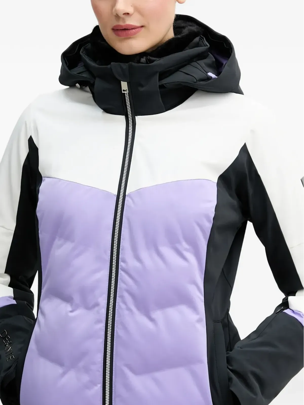 DESCENTE カラー ブロック フード付き スキージャケット - 画像4