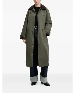 Abercrombie & Fitch コーデュロイ衿付きコート - グリーン - サムネイル2